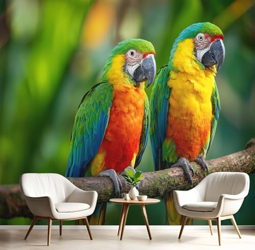 3D Wandbild Rot Und Grün Dschungelpapagei Tapete Wohnzimmer Hochzeitszimmer Hintergrund Wandtuch Tropische Tiere Tapeten Wohnkultur Fototapete Schlafzimmer Kinderzimmer,250X170Cm 3D Wandbild Rot Und Grün Dschungelpapagei Tapete Wohnzimmer Hochzeitszimmer Hintergrund Wandtuch Tropische Tiere Tapeten Wohnkultur Fototapete Schlafzimmer Kinderzimmer,250X170Cm von GSAEIMCT
