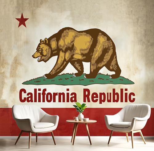 Bräunlich Rot Grizzlies-Flagge Fototapete,Wandbild Gestreifte Tiere 3D Effekt Aus Seide Tapeten Wandbilder Für Wohnzimmer Schlafzimmer Kinderzimmer Dekoration Wanddeko,150X105Cm Bräunlich Rot Grizzlies-Flagge Fototapete,Wandbild Gestreifte Tiere 3D Effekt Aus Seide Tapeten Wandbilder Für Wohnzimmer Schlafzimmer Kinderzimmer Dekoration Wanddeko,150X105Cm von GSAEIMCT