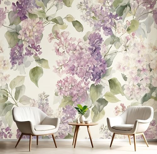 Fototapete 3D Seide Lila Zarte Glyzinienblüten 450X300Cm Aquarellpflanzen Wandbild Tapete Panorama Für Wohnzimmer Schlafzimmer Erwachsene,Kinderzimmer,Restaurant Dekoration Fototapete 3D Seide Lila Zarte Glyzinienblüten 450X300Cm Aquarellpflanzen Wandbild Tapete Panorama Für Wohnzimmer Schlafzimmer Erwachsene,Kinderzimmer,Restaurant Dekoration von GSAEIMCT