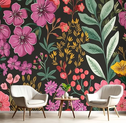 Fototapete 3D Seide Rosa Lila Weinrebenblüten 300X210Cm Illustration Pflanzen Wandbild Tapete Panorama Für Wohnzimmer Schlafzimmer Erwachsene,Kinderzimmer,Restaurant Dekoration Fototapete 3D Seide Rosa Lila Weinrebenblüten 300X210Cm Illustration Pflanzen Wandbild Tapete Panorama Für Wohnzimmer Schlafzimmer Erwachsene,Kinderzimmer,Restaurant Dekoration von GSAEIMCT