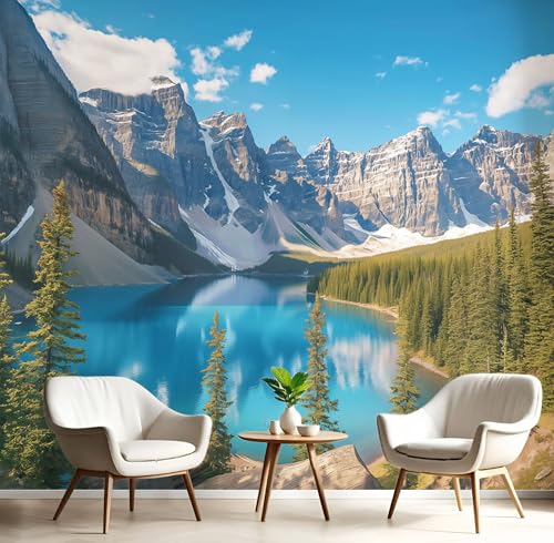 Fototapete Selbstklebende 150X105Cm 3D Wandposter Blaugrün Seen Und Berge Wandkunst Große Fototapete Junge Wildnislandschaft Für Schlafzimmer Kinderzimmer Dekoration Kunst Fototapete Selbstklebende 150X105Cm 3D Wandposter Blaugrün Seen Und Berge Wandkunst Große Fototapete Junge Wildnislandschaft Für Schlafzimmer Kinderzimmer Dekoration Kunst von GSAEIMCT