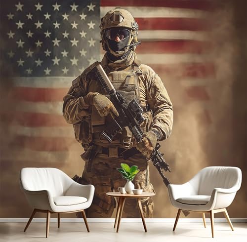 Fototapete Selbstklebende 150X105Cm 3D Wandposter Rot Weiß Flagge Soldat Wandkunst Große Fototapete Junge Amerikanische Charaktere Für Schlafzimmer Kinderzimmer Dekoration Kunst Fototapete Selbstklebende 150X105Cm 3D Wandposter Rot Weiß Flagge Soldat Wandkunst Große Fototapete Junge Amerikanische Charaktere Für Schlafzimmer Kinderzimmer Dekoration Kunst von GSAEIMCT
