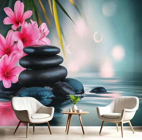Fototapete Selbstklebende 150X105Cm 3D Wandposter Schwarz Rot Blumenkiesel Wandkunst Große Fototapete Junge Zen-Landschaft Für Schlafzimmer Kinderzimmer Dekoration Kunst Fototapete Selbstklebende 150X105Cm 3D Wandposter Schwarz Rot Blumenkiesel Wandkunst Große Fototapete Junge Zen-Landschaft Für Schlafzimmer Kinderzimmer Dekoration Kunst von GSAEIMCT
