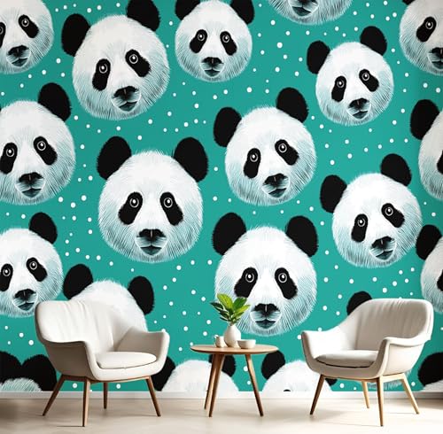 Fototapete Selbstklebende 450X300Cm 3D Wandposter Schwarz Weiß Gepunkteter Panda Wandkunst Große Fototapete Junge Cartoon-Tiere Für Schlafzimmer Kinderzimmer Dekoration Kunst Fototapete Selbstklebende 450X300Cm 3D Wandposter Schwarz Weiß Gepunkteter Panda Wandkunst Große Fototapete Junge Cartoon-Tiere Für Schlafzimmer Kinderzimmer Dekoration Kunst von GSAEIMCT