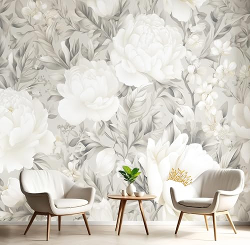 GSAEIMCT Wandbild 3D Cremefarben Blumen Pfingstrose Große Wandbilder Wände,Elegante Pflanzen Für Wohnzimmer Schlafzimmer Wandkunst Büro Flur Dekoration Tapete Wandmalereien Dekoration,350X260Cm GSAEIMCT Wandbild 3D Cremefarben Blumen Pfingstrose Große Wandbilder Wände,Elegante Pflanzen Für Wohnzimmer Schlafzimmer Wandkunst Büro Flur Dekoration Tapete Wandmalereien Dekoration,350X260Cm von GSAEIMCT