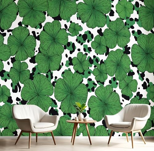 GSAEIMCT Wandbild 3D Weiß Grün Leopardenblätter Große Wandbilder Wände,Cartoon-Pflanzen Für Wohnzimmer Schlafzimmer Wandkunst Büro Flur Dekoration Tapete Wandmalereien Dekoration,300X210Cm GSAEIMCT Wandbild 3D Weiß Grün Leopardenblätter Große Wandbilder Wände,Cartoon-Pflanzen Für Wohnzimmer Schlafzimmer Wandkunst Büro Flur Dekoration Tapete Wandmalereien Dekoration,300X210Cm von GSAEIMCT