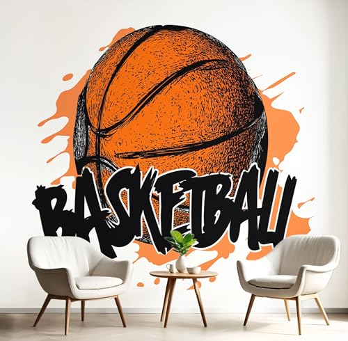 Orange Schwarz Text Basketball Fototapete,Wandbild Rockbewegung 3D Effekt Aus Seide Tapeten Wandbilder Für Wohnzimmer Schlafzimmer Kinderzimmer Dekoration Wanddeko,250X170Cm Orange Schwarz Text Basketball Fototapete,Wandbild Rockbewegung 3D Effekt Aus Seide Tapeten Wandbilder Für Wohnzimmer Schlafzimmer Kinderzimmer Dekoration Wanddeko,250X170Cm von GSAEIMCT