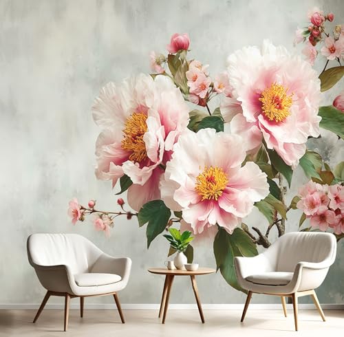 Rosa Pfingstrosenblüten Fototapete 3D Effekt Seidentapete 150X105Cm Wanddeko Für Schlafzimmer Wohnzimmer Küchen Aquarellpflanzen Tapeten Atmungsaktiv Wandposter Wandkunst Rosa Pfingstrosenblüten Fototapete 3D Effekt Seidentapete 150X105Cm Wanddeko Für Schlafzimmer Wohnzimmer Küchen Aquarellpflanzen Tapeten Atmungsaktiv Wandposter Wandkunst von GSAEIMCT