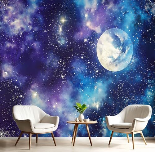 Seide Fototapete Blau-Lila Sternenhimmel 450X300Cm Foto Tapete Schlafzimmer Wohnzimmer Xxl Wandtapete Fantasielandschaft Tapeten 3D Effekt Wand Kinderzimmer Restaurant Dekoration Seide Fototapete Blau-Lila Sternenhimmel 450X300Cm Foto Tapete Schlafzimmer Wohnzimmer Xxl Wandtapete Fantasielandschaft Tapeten 3D Effekt Wand Kinderzimmer Restaurant Dekoration von GSAEIMCT