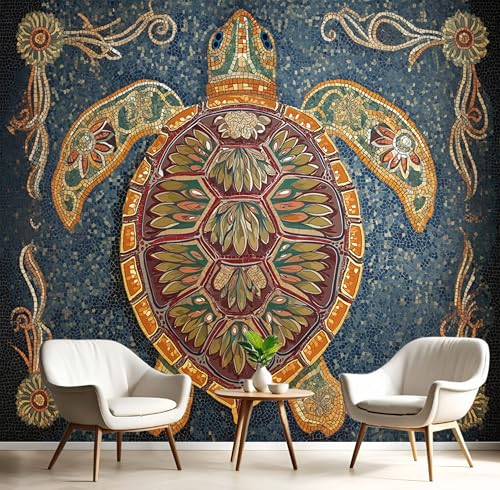 Seide Fototapete Farbe Bunte Schildkröte 450X300Cm Foto Tapete Schlafzimmer Wohnzimmer Xxl Wandtapete Mosaiktiere Tapeten 3D Effekt Wand Kinderzimmer Restaurant Dekoration Seide Fototapete Farbe Bunte Schildkröte 450X300Cm Foto Tapete Schlafzimmer Wohnzimmer Xxl Wandtapete Mosaiktiere Tapeten 3D Effekt Wand Kinderzimmer Restaurant Dekoration von GSAEIMCT