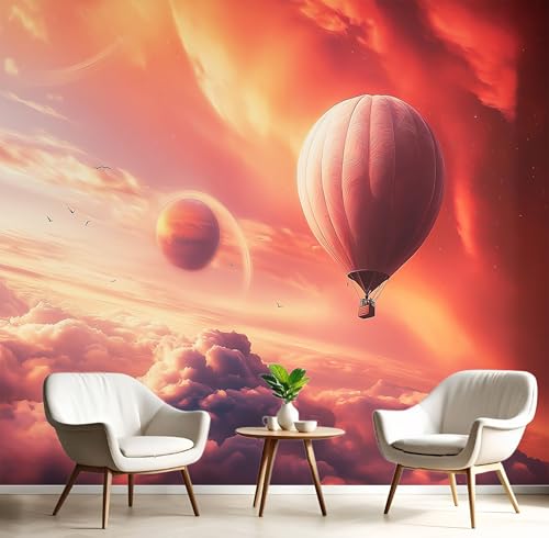 Seide Fototapete Orange-Rot Wolke Heißluftballon 200X140Cm Foto Tapete Schlafzimmer Wohnzimmer Xxl Wandtapete Fantasieraum Tapeten 3D Effekt Wand Kinderzimmer Restaurant Dekoration Seide Fototapete Orange-Rot Wolke Heißluftballon 200X140Cm Foto Tapete Schlafzimmer Wohnzimmer Xxl Wandtapete Fantasieraum Tapeten 3D Effekt Wand Kinderzimmer Restaurant Dekoration von GSAEIMCT
