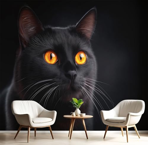 Seide Fototapete Orange Schwarz Glitzerkatze 300X210Cm Foto Tapete Schlafzimmer Wohnzimmer Xxl Wandtapete Faszinierende Tiere Tapeten 3D Effekt Wand Kinderzimmer Restaurant Dekoration Seide Fototapete Orange Schwarz Glitzerkatze 300X210Cm Foto Tapete Schlafzimmer Wohnzimmer Xxl Wandtapete Faszinierende Tiere Tapeten 3D Effekt Wand Kinderzimmer Restaurant Dekoration von GSAEIMCT
