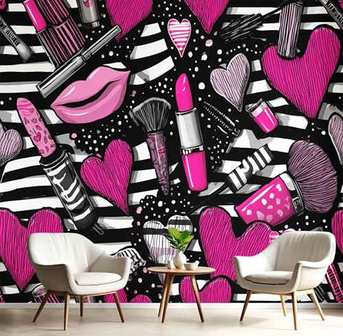 Seide Fototapete Rosa Lippenstift-Mascara 450X300Cm Foto Tapete Schlafzimmer Wohnzimmer Xxl Wandtapete Schönheitskunst Tapeten 3D Effekt Wand Kinderzimmer Restaurant Dekoration Seide Fototapete Rosa Lippenstift-Mascara 450X300Cm Foto Tapete Schlafzimmer Wohnzimmer Xxl Wandtapete Schönheitskunst Tapeten 3D Effekt Wand Kinderzimmer Restaurant Dekoration von GSAEIMCT