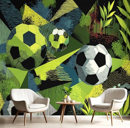 Seide Fototapete Schwarz Grün Fußballdreieck 450X300Cm Foto Tapete Schlafzimmer Wohnzimmer Xxl Wandtapete Geometrische Bewegung Tapeten 3D Effekt Wand Kinderzimmer Restaurant Dekoration Seide Fototapete Schwarz Grün Fußballdreieck 450X300Cm Foto Tapete Schlafzimmer Wohnzimmer Xxl Wandtapete Geometrische Bewegung Tapeten 3D Effekt Wand Kinderzimmer Restaurant Dekoration von GSAEIMCT