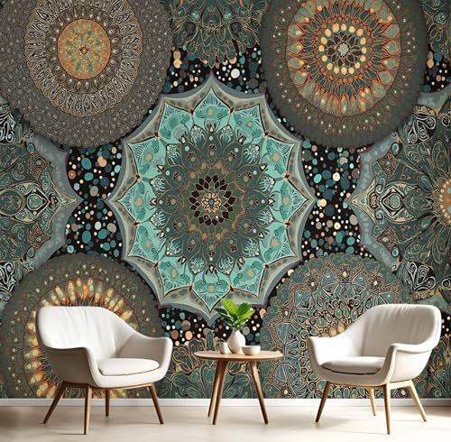 Tapete 3D Fototapete Blaugrün Einfaches Mandala 300X210Cm Wandbild Fototapeten,Böhmische Kunst Tapeten Wandtapete Schlafzimmer Wohnzimmer Tv Hintergrund Wand Moderne Wanddeko Tapete 3D Fototapete Blaugrün Einfaches Mandala 300X210Cm Wandbild Fototapeten,Böhmische Kunst Tapeten Wandtapete Schlafzimmer Wohnzimmer Tv Hintergrund Wand Moderne Wanddeko von GSAEIMCT
