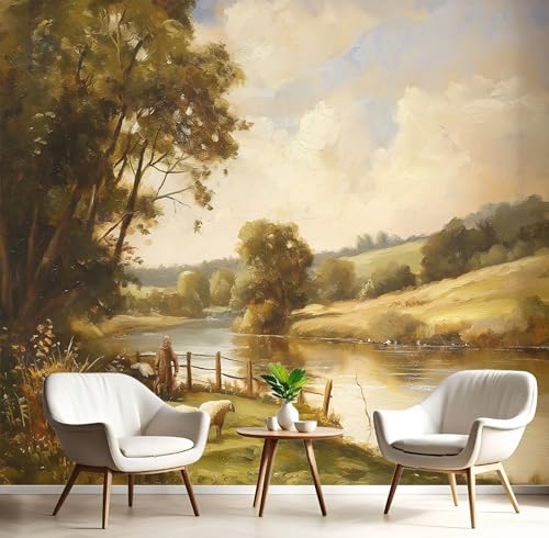 Tapete 3D Fototapete Braun Flusswald 450X300Cm Wandbild Fototapeten,Englische Landschaft Tapeten Wandtapete Schlafzimmer Wohnzimmer Tv Hintergrund Wand Moderne Wanddeko Tapete 3D Fototapete Braun Flusswald 450X300Cm Wandbild Fototapeten,Englische Landschaft Tapeten Wandtapete Schlafzimmer Wohnzimmer Tv Hintergrund Wand Moderne Wanddeko von GSAEIMCT