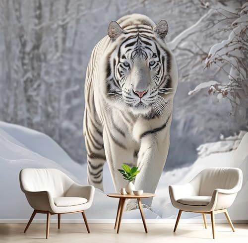 Tapete 3D Fototapete Schwarz Weiß Schneetiger 450X300Cm Wandbild Fototapeten,Landschaft Tiere Tapeten Wandtapete Schlafzimmer Wohnzimmer Tv Hintergrund Wand Moderne Wanddeko Tapete 3D Fototapete Schwarz Weiß Schneetiger 450X300Cm Wandbild Fototapeten,Landschaft Tiere Tapeten Wandtapete Schlafzimmer Wohnzimmer Tv Hintergrund Wand Moderne Wanddeko von GSAEIMCT