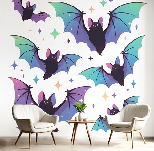 Tapete Effekt 3D Fototapete Lila Fliegende Fledermäuse 450X300Cm Seidetapete Panorama Wandbild,Kawaii Tiere Tapeten Wandtapete Schlafzimmer Wohnzimmer Tv Hintergrund Wanddekoration Tapete Effekt 3D Fototapete Lila Fliegende Fledermäuse 450X300Cm Seidetapete Panorama Wandbild,Kawaii Tiere Tapeten Wandtapete Schlafzimmer Wohnzimmer Tv Hintergrund Wanddekoration von GSAEIMCT