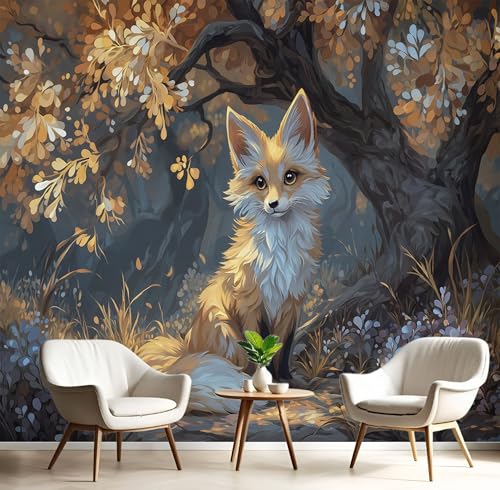Tapete Effekt 3D Fototapete Orange-Gelb Waldfuchs 250X170Cm Seidetapete Panorama Wandbild,Landschaft Tiere Tapeten Wandtapete Schlafzimmer Wohnzimmer Tv Hintergrund Wanddekoration Tapete Effekt 3D Fototapete Orange-Gelb Waldfuchs 250X170Cm Seidetapete Panorama Wandbild,Landschaft Tiere Tapeten Wandtapete Schlafzimmer Wohnzimmer Tv Hintergrund Wanddekoration von GSAEIMCT
