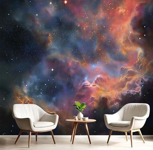 Tapete Effekt 3D Fototapete Orange Schwarz Weltraumnebel 450X300Cm Seidetapete Panorama Wandbild,Bunte Landschaft Tapeten Wandtapete Schlafzimmer Wohnzimmer Tv Hintergrund Wanddekoration Tapete Effekt 3D Fototapete Orange Schwarz Weltraumnebel 450X300Cm Seidetapete Panorama Wandbild,Bunte Landschaft Tapeten Wandtapete Schlafzimmer Wohnzimmer Tv Hintergrund Wanddekoration von GSAEIMCT