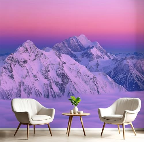 Tapete Effekt 3D Fototapete Rosa Lila Schneeberg Im Morgengrauen 450X300Cm Seidetapete Panorama Wandbild,Abstrakte Landschaft Tapeten Wandtapete Schlafzimmer Wohnzimmer Tv Hintergrund Wanddekoration Tapete Effekt 3D Fototapete Rosa Lila Schneeberg Im Morgengrauen 450X300Cm Seidetapete Panorama Wandbild,Abstrakte Landschaft Tapeten Wandtapete Schlafzimmer Wohnzimmer Tv Hintergrund Wanddekoration von GSAEIMCT