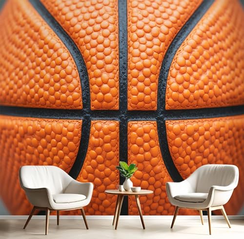 Wandbild 3D Orange Farbe Strukturierter Basketball Große Wandbilder Wände,Persönlichkeit Sport Für Wohnzimmer Schlafzimmer Wandkunst Büro Flur Dekoration Tapete Wandmalereien Dekoration,300X210Cm Wandbild 3D Orange Farbe Strukturierter Basketball Große Wandbilder Wände,Persönlichkeit Sport Für Wohnzimmer Schlafzimmer Wandkunst Büro Flur Dekoration Tapete Wandmalereien Dekoration,300X210Cm von GSAEIMCT