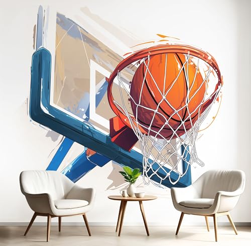 Wandbilder Fototapete Orangeweiß Personalisierter Basketball,3D Effekt Tapete Doodle-Illustrationen,Seidenwandbilder Für Wohnzimmer Schlafzimmer Kinderzimmer Esszimmer Wanddekoration,400X280Cm Wandbilder Fototapete Orangeweiß Personalisierter Basketball,3D Effekt Tapete Doodle-Illustrationen,Seidenwandbilder Für Wohnzimmer Schlafzimmer Kinderzimmer Esszimmer Wanddekoration,400X280Cm von GSAEIMCT