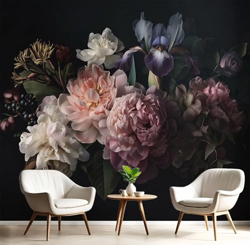 Wandbilder Fototapete Rosa Grün Pfingstrose Hortensie,3D Effekt Tapete Retro-Pflanzen,Seidenwandbilder Für Wohnzimmer Schlafzimmer Kinderzimmer Esszimmer Tv Hintergrund Wanddekoration,250X170Cm Wandbilder Fototapete Rosa Grün Pfingstrose Hortensie,3D Effekt Tapete Retro-Pflanzen,Seidenwandbilder Für Wohnzimmer Schlafzimmer Kinderzimmer Esszimmer Tv Hintergrund Wanddekoration,250X170Cm von GSAEIMCT