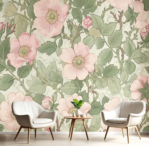 Wandbilder Fototapete Rosa Grün Rosengrüne Blätter,3D Effekt Tapete Elegante Pflanzen,Seidenwandbilder Für Wohnzimmer Schlafzimmer Kinderzimmer Esszimmer Tv Hintergrund Wanddekoration,400X280Cm Wandbilder Fototapete Rosa Grün Rosengrüne Blätter,3D Effekt Tapete Elegante Pflanzen,Seidenwandbilder Für Wohnzimmer Schlafzimmer Kinderzimmer Esszimmer Tv Hintergrund Wanddekoration,400X280Cm von GSAEIMCT