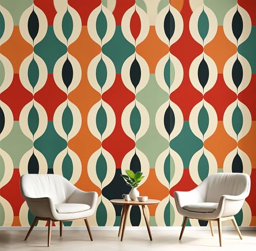 Wandbilder Fototapete Rot Grün Symmetrische Ellipse,3D Effekt Tapete Abstrakte Geometrie,Seidenwandbilder Für Wohnzimmer Schlafzimmer Kinderzimmer Esszimmer Tv Hintergrund Wanddekoration,200X140Cm Wandbilder Fototapete Rot Grün Symmetrische Ellipse,3D Effekt Tapete Abstrakte Geometrie,Seidenwandbilder Für Wohnzimmer Schlafzimmer Kinderzimmer Esszimmer Tv Hintergrund Wanddekoration,200X140Cm von GSAEIMCT