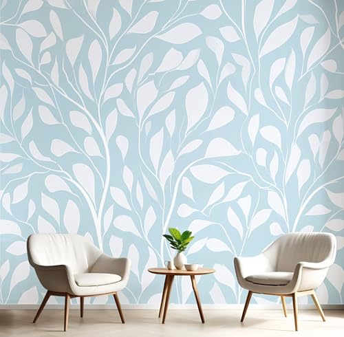Wandtapete Blau Weiß Weinblätter 350X260Cm Kunsttapete Tapeten Wohnkultur Fototapete Abbildung Von Pflanzen 3D Hd Seidenwandbild Büro Kinderzimmer Badezimmer Wohnzimmer Küche Wandtapete Blau Weiß Weinblätter 350X260Cm Kunsttapete Tapeten Wohnkultur Fototapete Abbildung Von Pflanzen 3D Hd Seidenwandbild Büro Kinderzimmer Badezimmer Wohnzimmer Küche von GSAEIMCT