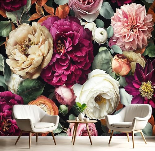 Wandtapete Rot Weiß Rosenpfingstrose 200X140Cm Kunsttapete Tapeten Wohnkultur Fototapete Blütenpflanzen 3D Hd Seidenwandbild Büro Kinderzimmer Badezimmer Wohnzimmer Küche Wandtapete Rot Weiß Rosenpfingstrose 200X140Cm Kunsttapete Tapeten Wohnkultur Fototapete Blütenpflanzen 3D Hd Seidenwandbild Büro Kinderzimmer Badezimmer Wohnzimmer Küche von GSAEIMCT