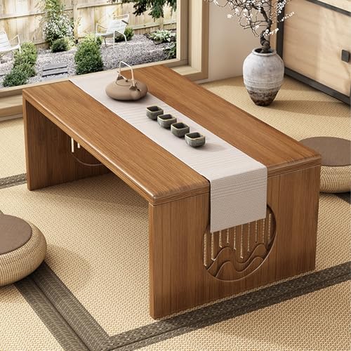 Buddha-Altartisch, Altartisch aus Holz, Kleiner Japanischer Teetisch mit Breiter Oberfläche, Kleiner Schreintisch, Puja-Tisch, für Buddha-Statuen Teekannen Und Tischdekoration(80*37cm/31.5*14.6in) von GSATREY