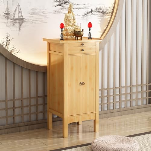 Buddha-Altartisch, Stehschrank des Chinesischen Gottes des Reichtums, Altartische for Persönliche Schreine mit Stauraum, Verdicktes Material(Yellow,60 * 100cm/23.6 * 39.4in) von GSATREY