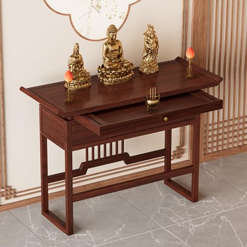 Buddhistischer Altar, Buddha-Altartisch, Statuenständer, Meditationsaltartisch, Chinesischer Schranksockel-Opfertisch, for Wahrsagerei, Anbetung, Persönlicher Altarraum von GSATREY