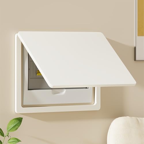 Dekorative Abdeckung für Elektrische, Abdeckung des Unterbrecherkastens, Wandmontage, Flip Cover Design, Zuhause, for Home Room Wanddekoration(White-1,25 * 20cm/9.8 * 7.9in) von GSATREY
