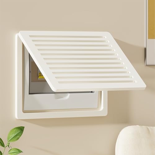 Dekorative Abdeckung für Elektrische, Abdeckung des Unterbrecherkastens, Wandmontage, Flip Cover Design, Zuhause, for Home Room Wanddekoration(White-4,40 * 30cm/15.7 * 11.8in) von GSATREY