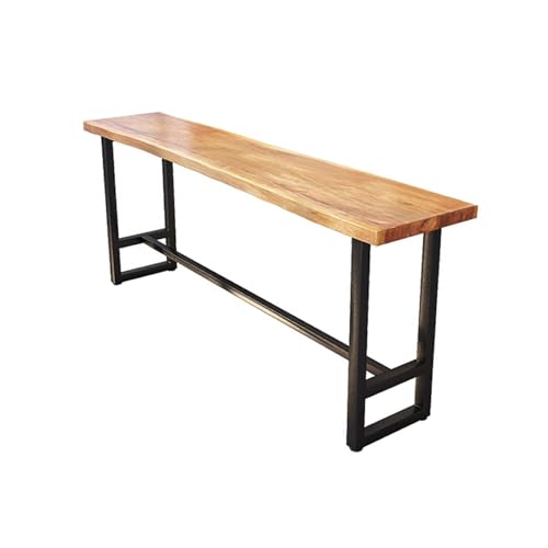 GSATREY Bartisch Stehtisch Bistrotisch Bartheke Tresentisch, mit Stabilem Metallfuß, Einfache Montage, ideal für Küche, Café, Esszimmer und Restaurant(120 * 40cm/47.2 * 15.7in) von GSATREY