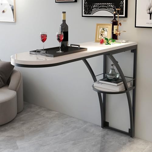 GSATREY Frühstücksbar, Stehtisch Industrie Küchentisch, Hoher Cocktail-Bistrotisch, mit Stabilem Metallfuß, Industrie Design, für Küche Esszimmer Wohnzimmer(100 * 45cm/39.4 * 17.7in) von GSATREY