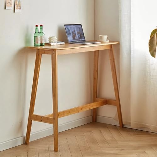 GSATREY Moderner Bartisch, Bartisch mit Barhocker Set, Rechteckiger Stehtisch, Küchentisch, Esstisch, Komfort und Stabilität, für Hausbar Kücheninsel Esszimmer(120 * 45cm/47.2 * 17.7in) von GSATREY