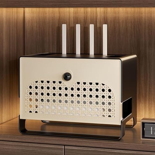 GSATREY Router Aufbewahrungsbox, Router-Regal, Steckdosenleisten-Schutzabdeckung, Optimierte Aufbewahrungs- und Heimdekorationslösung, für Wohnzimmer, Heimbüro GSATREY Router Aufbewahrungsbox, Router-Regal, Steckdosenleisten-Schutzabdeckung, Optimierte Aufbewahrungs- und Heimdekorationslösung, für Wohnzimmer, Heimbüro von GSATREY
