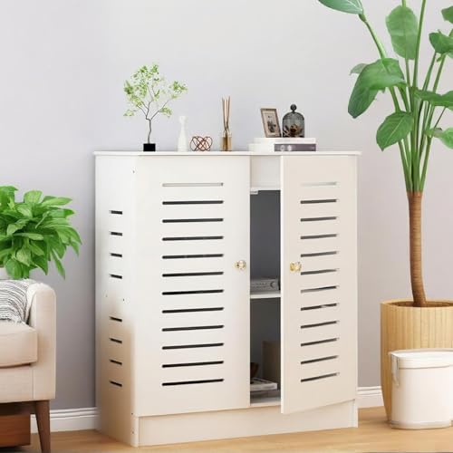 GSATREY Router Regal Stehend, WiFi Router Storage Box, Heizkörper Abdeckung WLAN Box, Kabel Management Regal, Große Kapazität, für Wohnzimmer Schlafzimmer Wohnung(80 * 80 * 30cm/31.5 * 31.5 * 11.8in) von GSATREY