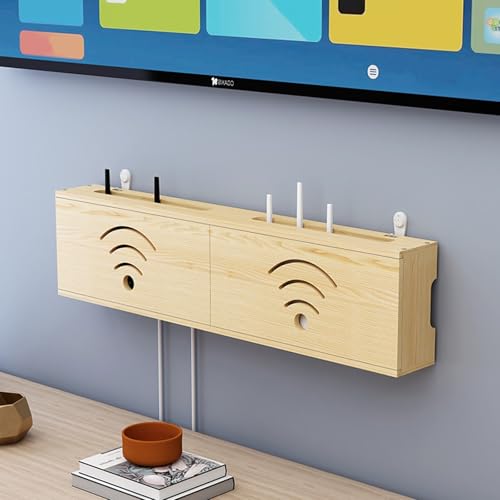 GSATREY Routerhalterung, Home Router Aufbewahrungsbox, Heizkörper Abdeckung WLAN Box, Elegante Langlebige Kabel-Organisationsbox, für Zuhause oder Büro(Yellow,60 * 20cm/23.6 * 7.9in) von GSATREY