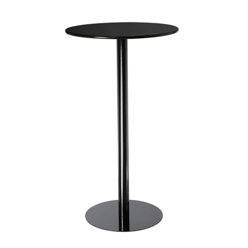 GSATREY Runder Bartisch, Esstisch, Stehtisch Industrie Küchentisch, Metallgestell, Einfacher Aufbau, ideal für Küche, Café, Esszimmer und Restaurant(Black,104 * 60cm/40.9 * 23.6in) von GSATREY