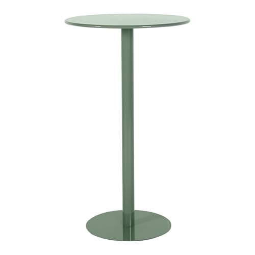 GSATREY Runder Bartisch, Esstisch, Stehtisch Industrie Küchentisch, Metallgestell, Einfacher Aufbau, ideal für Küche, Café, Esszimmer und Restaurant(Green,104 * 60cm/40.9 * 23.6in) von GSATREY