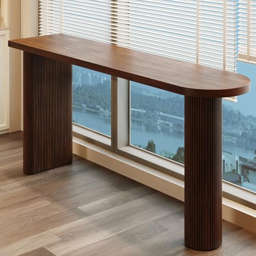 GSATREY Stehtisch, Bartisch, Küchentisch, Holz Tisch Pinie Massivholz Stehtisch, Industrial Design, Komfort und Stabilität, für Hausbar Kücheninsel Esszimmer(120 * 45cm/47.2 * 17.7in) von GSATREY