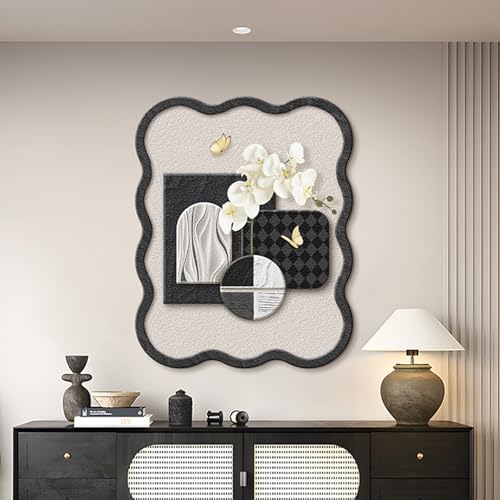 Stromverteiler Kreativ Dekoratives, Abdeckung für Stromzähler Dekorative Malerei, Kreativ Flip-Cover Dekoratives, für Büro Esszimmer Heimdekoration(Black-2,50 * 40cm/19.7 * 15.7in) von GSATREY