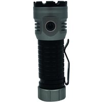 COB-LED-Handtaschenlampe (20W 2000lm) mit USB-C-Kabel Lichtstrahl bis zu 148m IPX4 Ø30x104mm Farbe Schwarz und Grau von GSC