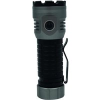 COB-LED-Handtaschenlampe (30W 3000lm) mit USB-C-Kabel Lichtstrahl bis zu 214m IPX4 Ø41x115mm Farbe Schwarz und Grau von GSC