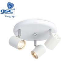 Deckenstrahler 3 kreisförmige Elemente GU10 Weiß GSC 001905361 Deckenstrahler 3 kreisförmige Elemente GU10 Weiß GSC 001905361 von GSC